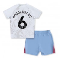 Dres Aston Villa Douglas Luiz #6 Preč pre deti 2023-24 Krátky Rukáv (+ trenírky)